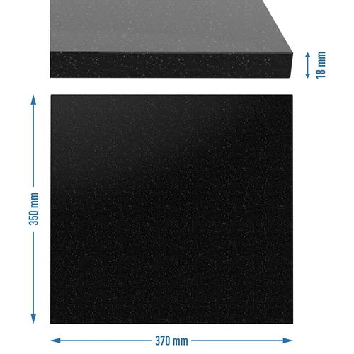 Granīta taisnstūrveida picas akmens 37 x 35 cm - 8