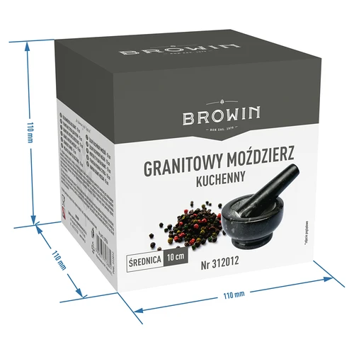 Granīta virtuves piesta - 10cm - 10