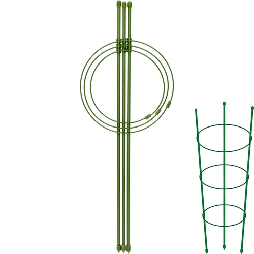 Gredzenveida augu balsts 3 gredzeni 0,5 m