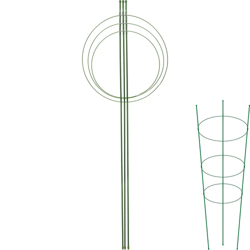 Gredzenveida augu balsts, 3 gredzeni, 1,2 m