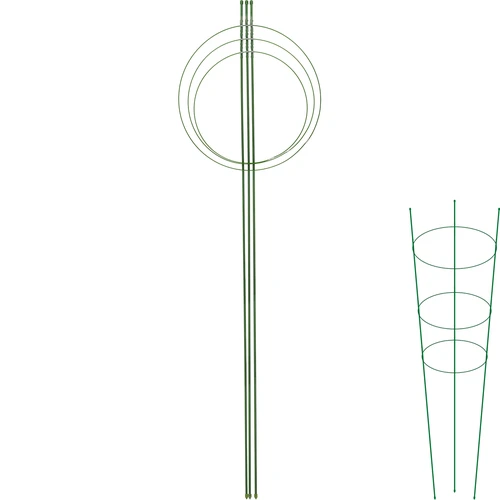 Gredzenveida augu balsts, 3 gredzeni, 1,5 m