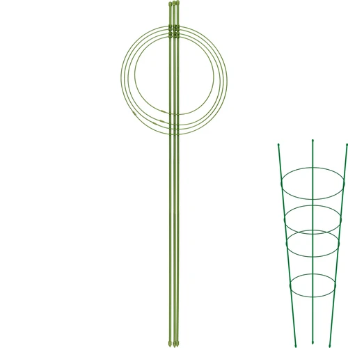 Gredzenveida augu balsts 4 gredzeni 1 m