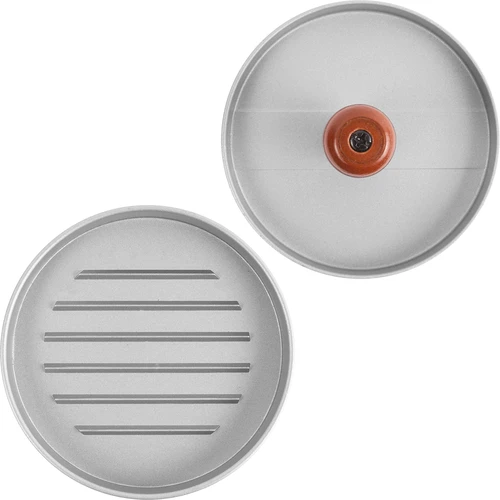 Hamburgeru prese - alumīnija, diametrs 12 cm - 4