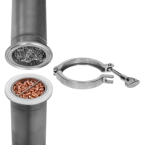 HawkStill „Aukstie pirksti” destilators 60 L – stikla lodīšu strūklā apstrādāta kolonna Ø 60,3 mm un tvertnes siltinājums - 6