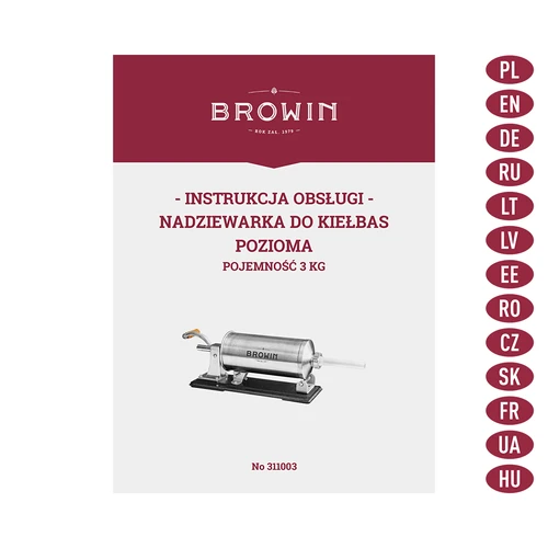 Horizontālais desu pildītājs 3 kg - 10
