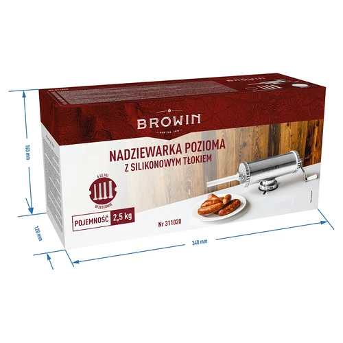 Horizontāls desu pildītājs 2,5 kg ar silikona virzuli - 11