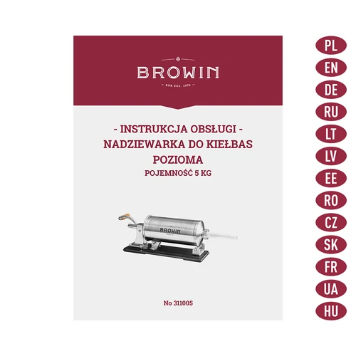 Horizontāls desu pildītājs 5 kg - 9