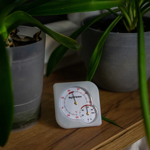 Iekštelpu bimetāla termometrs ar higrometru (-20 līdz +50°C), balts - 7