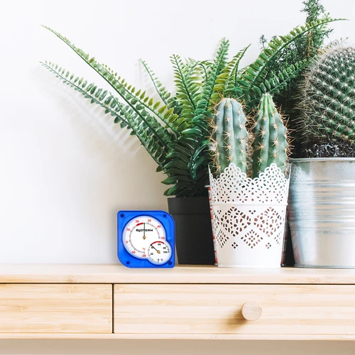 Iekštelpu bimetāla termometrs ar higrometru (-20 līdz +50 °C), zils - 5