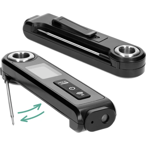 Infrasarkanais virtuves termometrs, kompakts, ar salokāmu zondi - 4