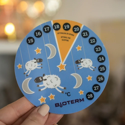 Istabas šķidro kristālu termometrs, bērnistabai Ø 11cm - 3