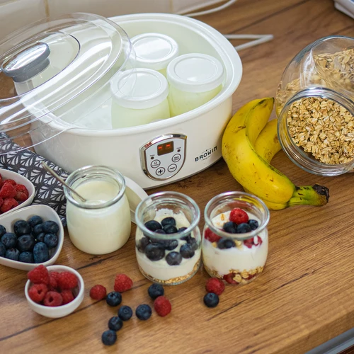 Jogurta gatavotājs ar termostatu, 7 burciņas, 1,3 l - 12