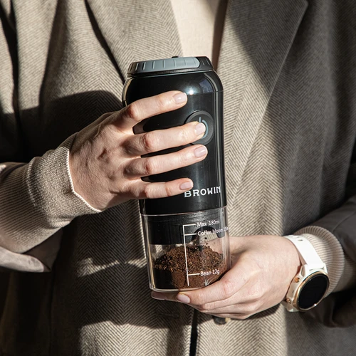 Kafijas dzirnaviņas - elektriskas, dzirnakmeņu tipa, ar kafijas pagatavotāju un krūzi - 15