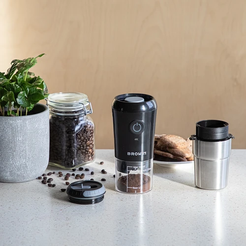 Kafijas dzirnaviņas - elektriskas, dzirnakmeņu tipa, ar kafijas pagatavotāju un krūzi - 16