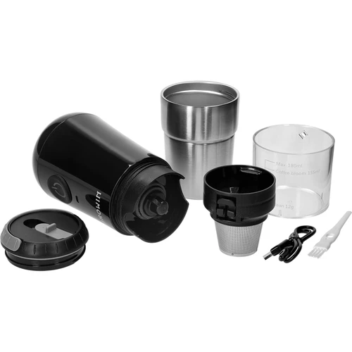 Kafijas dzirnaviņas - elektriskas, dzirnakmeņu tipa, ar kafijas pagatavotāju un krūzi - 6