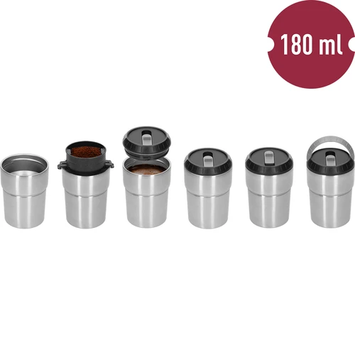 Kafijas dzirnaviņas - elektriskas, dzirnakmeņu tipa, ar kafijas pagatavotāju un krūzi - 9