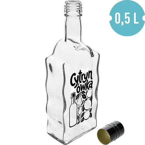 Klasztorna 500 ml pudele ar skrūvējamu vāciņu un uzdruku „Cytrynówka”, 1. variants - 2