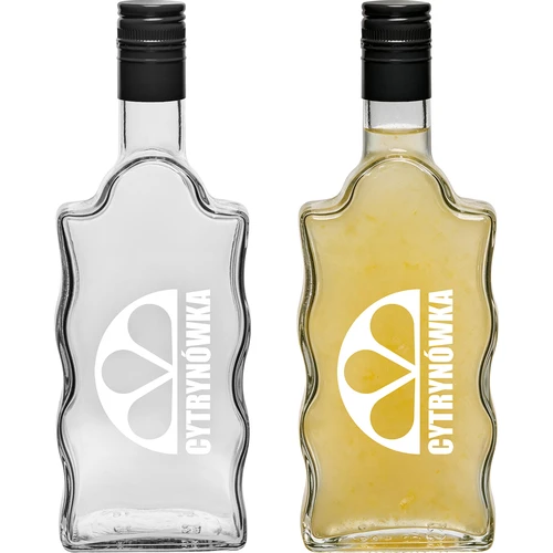 Klasztorna pudele 500 ml ar skrūvējamu korķi un apdruku 'Cytrynówka', 2. variants - 3