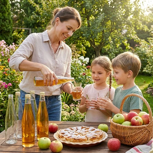 Kluba pudele 500 ml ar zelta skrūvējamo vāciņu, komplekts 6 gab. - 9