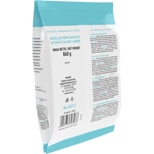 Kokosriekstu aktivētā ogle 0,86 kg - 3