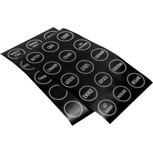 Komplekts 12 x 120 ml burkas + 30 etiķešu garšvielu marķēšanai - 6