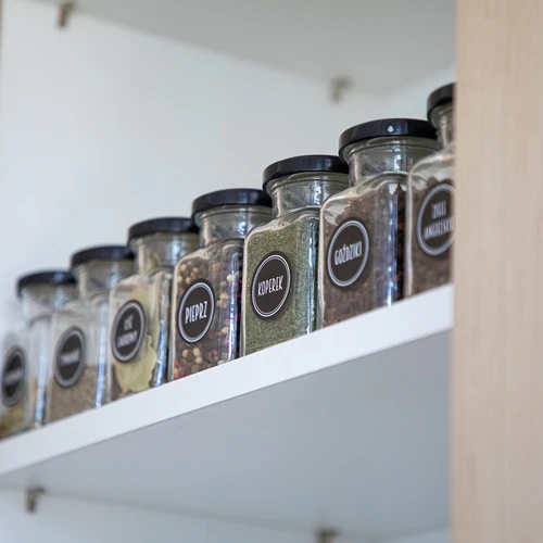 Komplekts 12 x 150 ml burkas + 30 etiķešu garšvielu marķēšanai - 13