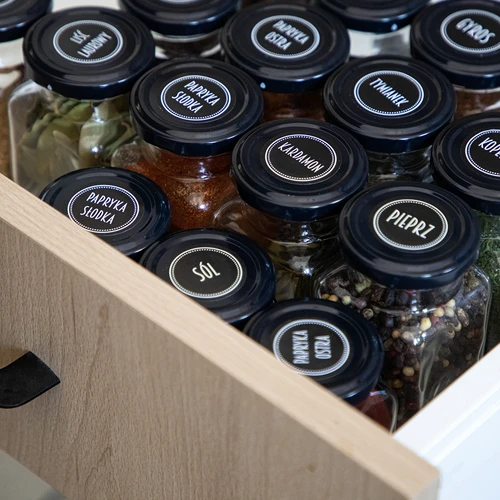 Komplekts 12 x 150 ml burkas + 30 etiķešu garšvielu marķēšanai - 14