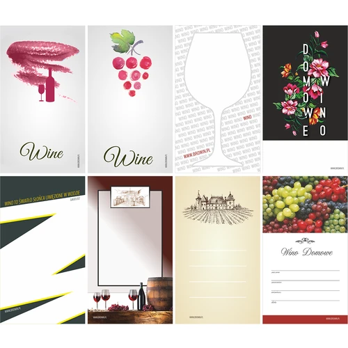 Komplekts: korķi + etiķetes + termokapsulas - 8 gab. - 3