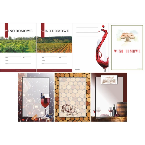 Komplekts: korķi + etiķetes + termokapsulas - 8 gab. - 4