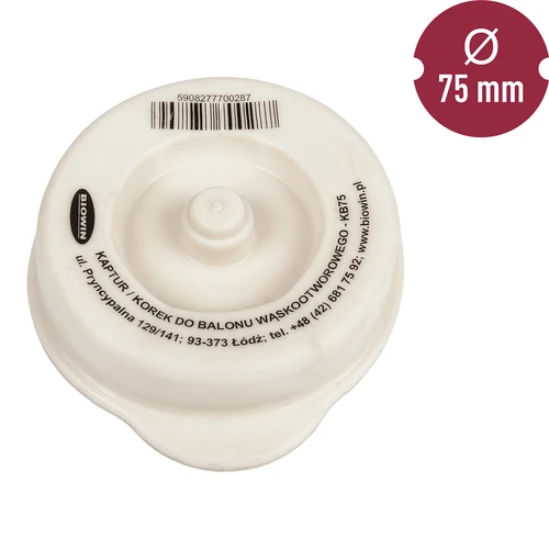 Korķis / vāciņš demižoniem ar šauru kakliņu fi 75 mm - 2