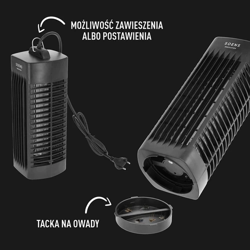 Kukaiņu iznīcināšanas lampa Manhattan UVA 6 W, melna - 6