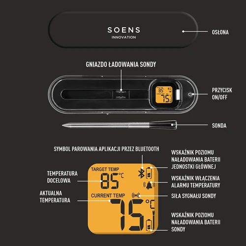 Kulinārijas termometrs ar bezvadu Bluetooth zondi - 7