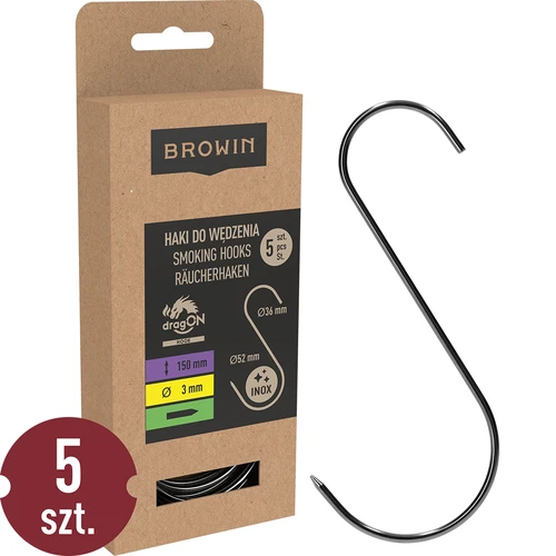 Kūpināšanas āķi - S, asināti, 3 mm x 150 mm, 5 gab.