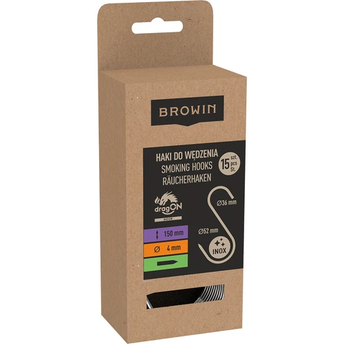 Kūpināšanas āķi - S, asināti 4 mm x 150 mm 15 gab. - 3