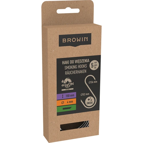 Kūpināšanas āķi – S veida, griezti 45° leņķī, 4 mm x 150 mm, 5 gab. - 3