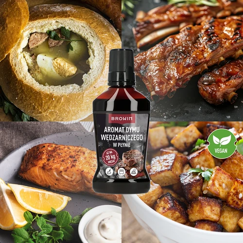 Kūpināšanas dūmu aromāts šķidrā veidā, paredzēts 20 kg, 250 ml - 8