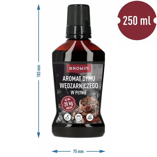 Kūpināšanas dūmu aromāts šķidrā veidā, paredzēts 20 kg, 250 ml - 4