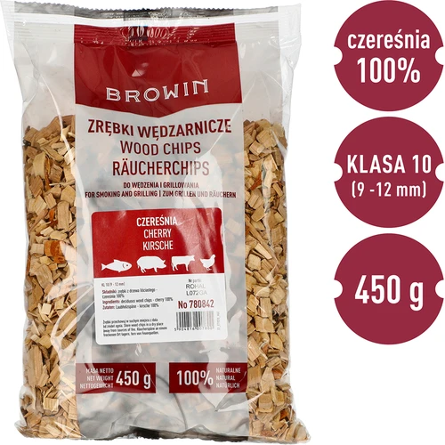 Kūpināšanas/grilēšanas ķirša koka skaidas, 450 g, kl. 10 - 3