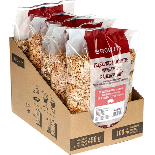 Kūpināšanas/grilēšanas koka šķelda 70% alksnis + 30% dižskābardis, 450 g, kl. 8 - 2