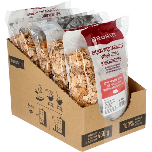 Kūpināšanas/grilēšanas skaidas cūkgaļai – maisījums (70% alkšņa, 30% dižskābarža), 450 g, kl.10 - 2