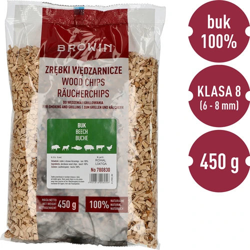 Kūpināšanas/grilēšanas skaidas, dižskābarža, 450 g, kl. 8 - 3