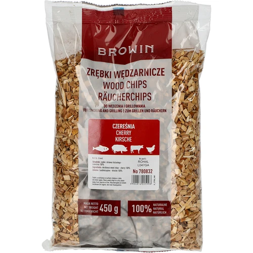 Kūpināšanas/grilēšanas skaidas, ķirša koksne, 450 g, 8. klase