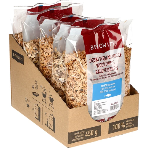 Kūpināšanas/grilēšanas šķelda, 50% ozols + 50% alksnis, 450 g, kl. 8 - 2