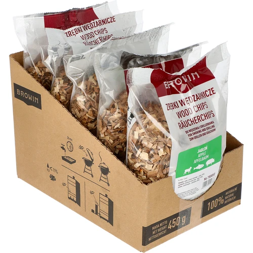 Kūpināšanas/grilēšanas šķelda, ābele, 450 g, kl. 10 - 2