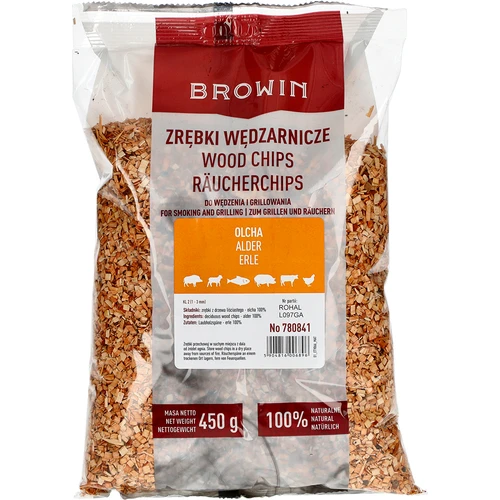 Kūpināšanas koksnes skaidas (100% alksnis), 2. klase - 450 g x5 - 2