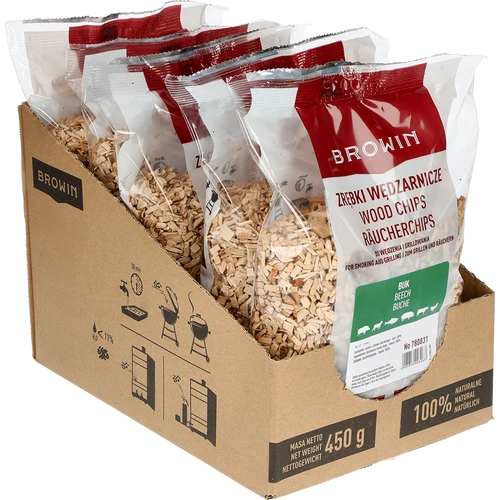 Kūpināšanas šķelda (100% dižskābarža koksne) klase 2 - 450 g x5