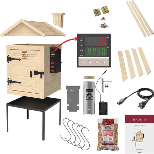 Kūpinātava 115 L dragON Wood 60E, koka, ar elektrisko sildīšanas moduli un kontrolieri