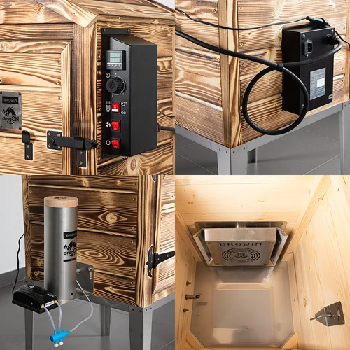Kūpinātava 115 l dragON Wood 60E – koka, malkas kurināma, ar elektrisko sildīšanas moduli un kontrolieri - 4