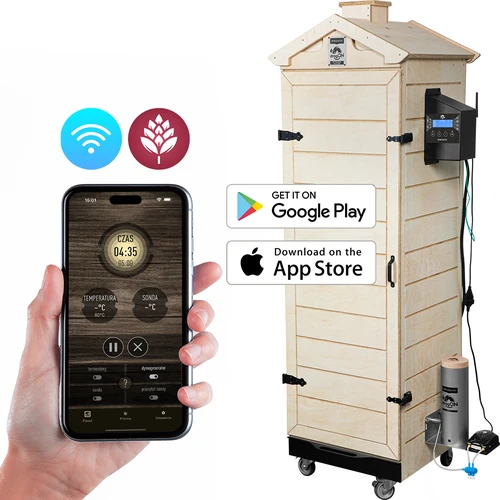 Kūpinātava dragON PLYWOOD NATURE – bezrāmja, modulāra, ar Wi‑Fi kontrolieri, 320 L