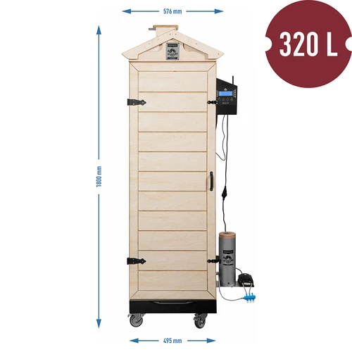 Kūpinātava dragON PLYWOOD NATURE – bezrāmja, modulāra, ar Wi‑Fi kontrolieri, 320 L - 8